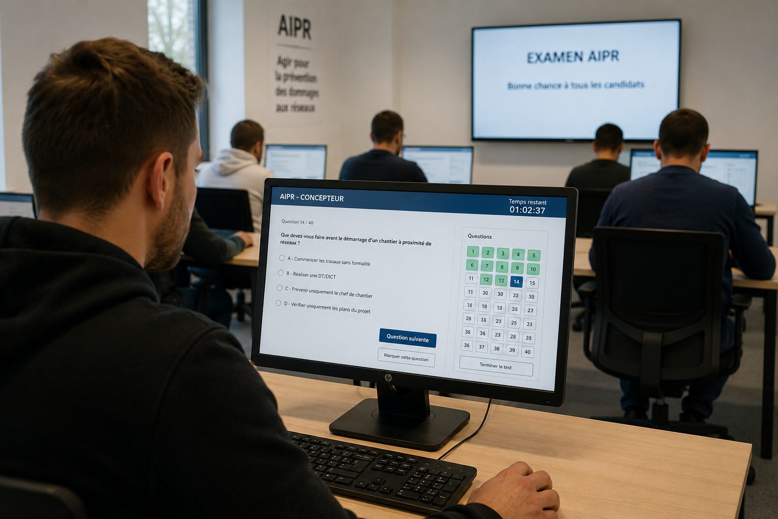 Salle d'examen AIPR